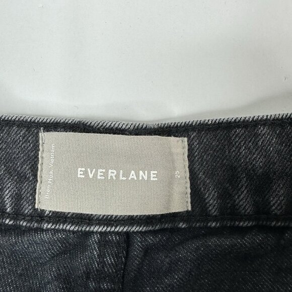 Everlane Women’s Black The Relaxed Denim Cut-Off‎ Jean Shorts 25-29/L5.75 - Picture 5 of 11